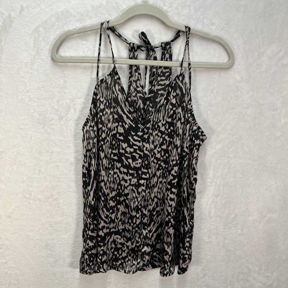 Lovestitch Racerback Halter Top Womens Small Animal Print Boho Coastal Summer
